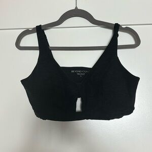 Black Beyond Yoga adjustable sports bra